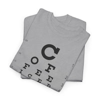 Load image into Gallery viewer, Eye See Coffee Adult Heavy Cotton Tee Shirt - The Pleasant Workshop

