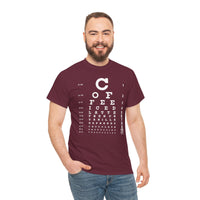 Load image into Gallery viewer, Eye See Coffee Adult Heavy Cotton Tee Shirt - The Pleasant Workshop

