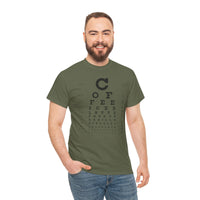 Load image into Gallery viewer, Eye See Coffee Adult Heavy Cotton Tee Shirt - The Pleasant Workshop

