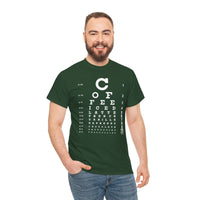 Load image into Gallery viewer, Eye See Coffee Adult Heavy Cotton Tee Shirt - The Pleasant Workshop

