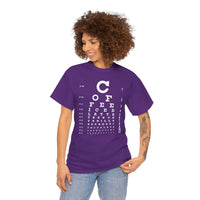 Load image into Gallery viewer, Eye See Coffee Adult Heavy Cotton Tee Shirt - The Pleasant Workshop
