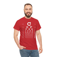 Load image into Gallery viewer, Eye See Coffee Adult Heavy Cotton Tee Shirt - The Pleasant Workshop
