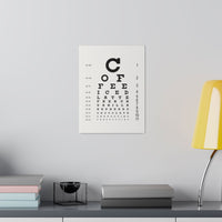 Load image into Gallery viewer, Eye See Coffee, Matte Canvas Stretched Wall Art - The Pleasant Workshop
