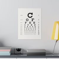 Load image into Gallery viewer, Eye See Coffee, Matte Canvas Stretched Wall Art - The Pleasant Workshop
