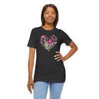 Load image into Gallery viewer, Heart of Flowers Short Sleeve Adult Tee - The Pleasant Workshop
