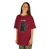 Load image into Gallery viewer, I Am The Night Kids Heavy Cotton Tee Shirt - The Pleasant Workshop
