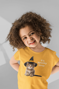 Load image into Gallery viewer, It's Spooky Time Kids Tee - Heavy Cotton - Short Sleeve - The Pleasant Workshop
