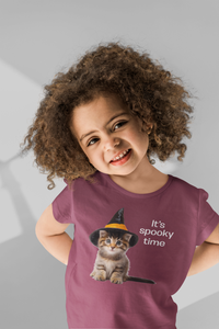 Load image into Gallery viewer, It's Spooky Time Kids Tee - Heavy Cotton - Short Sleeve - The Pleasant Workshop
