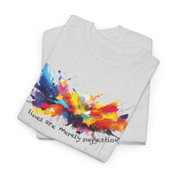 Load image into Gallery viewer, Lines Are Merely Suggestions Adult Short-Sleeve T-Shirt - The Pleasant Workshop
