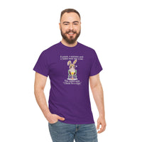 Load image into Gallery viewer, Punny Bunny Adult Heavy Cotton T-shirt, Sizes S - 5XL - The Pleasant Workshop
