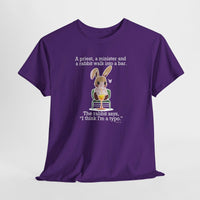Load image into Gallery viewer, Punny Bunny Adult Heavy Cotton T-shirt, Sizes S - 5XL - The Pleasant Workshop
