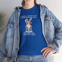 Load image into Gallery viewer, Punny Bunny Adult Heavy Cotton T-shirt, Sizes S - 5XL - The Pleasant Workshop
