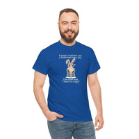 Load image into Gallery viewer, Punny Bunny Adult Heavy Cotton T-shirt, Sizes S - 5XL - The Pleasant Workshop
