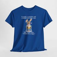 Load image into Gallery viewer, Punny Bunny Adult Heavy Cotton T-shirt, Sizes S - 5XL - The Pleasant Workshop
