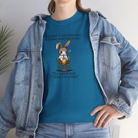 Load image into Gallery viewer, Punny Bunny Adult Heavy Cotton T-shirt, Sizes S - 5XL - The Pleasant Workshop

