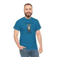Load image into Gallery viewer, Punny Bunny Adult Heavy Cotton T-shirt, Sizes S - 5XL - The Pleasant Workshop
