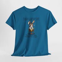 Load image into Gallery viewer, Punny Bunny Adult Heavy Cotton T-shirt, Sizes S - 5XL - The Pleasant Workshop
