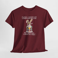 Load image into Gallery viewer, Punny Bunny Adult Heavy Cotton T-shirt, Sizes S - 5XL - The Pleasant Workshop

