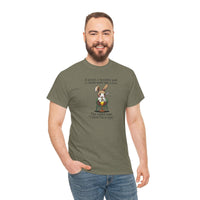 Load image into Gallery viewer, Punny Bunny Adult Heavy Cotton T-shirt, Sizes S - 5XL - The Pleasant Workshop

