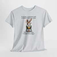 Load image into Gallery viewer, Punny Bunny Adult Heavy Cotton T-shirt, Sizes S - 5XL - The Pleasant Workshop
