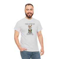 Load image into Gallery viewer, Punny Bunny Adult Heavy Cotton T-shirt, Sizes S - 5XL - The Pleasant Workshop
