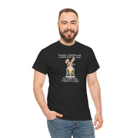 Load image into Gallery viewer, Punny Bunny Adult Heavy Cotton T-shirt, Sizes S - 5XL - The Pleasant Workshop
