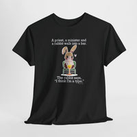 Load image into Gallery viewer, Punny Bunny Adult Heavy Cotton T-shirt, Sizes S - 5XL - The Pleasant Workshop
