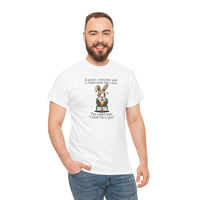 Load image into Gallery viewer, Punny Bunny Adult Heavy Cotton T-shirt, Sizes S - 5XL - The Pleasant Workshop
