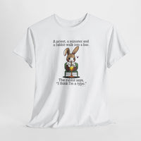 Load image into Gallery viewer, Punny Bunny Adult Heavy Cotton T-shirt, Sizes S - 5XL - The Pleasant Workshop
