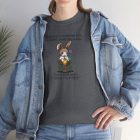 Load image into Gallery viewer, Punny Bunny Adult Heavy Cotton T-shirt, Sizes S - 5XL - The Pleasant Workshop
