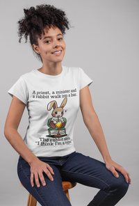 Load image into Gallery viewer, Punny Bunny Heavy Cotton Tee Shirt - The Pleasant Workshop
