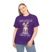 Load image into Gallery viewer, Punny Bunny Heavy Cotton Tee Shirt - The Pleasant Workshop
