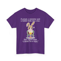 Load image into Gallery viewer, Punny Bunny Heavy Cotton Tee Shirt - The Pleasant Workshop
