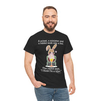 Load image into Gallery viewer, Punny Bunny Heavy Cotton Tee Shirt - The Pleasant Workshop
