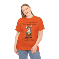 Load image into Gallery viewer, Punny Bunny Heavy Cotton Tee Shirt - The Pleasant Workshop
