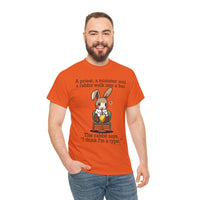 Load image into Gallery viewer, Punny Bunny Heavy Cotton Tee Shirt - The Pleasant Workshop
