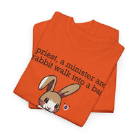 Load image into Gallery viewer, Punny Bunny Heavy Cotton Tee Shirt - The Pleasant Workshop
