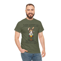 Load image into Gallery viewer, Punny Bunny Heavy Cotton Tee Shirt - The Pleasant Workshop
