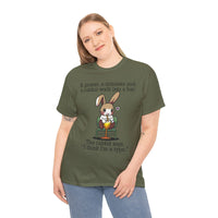 Load image into Gallery viewer, Punny Bunny Heavy Cotton Tee Shirt - The Pleasant Workshop
