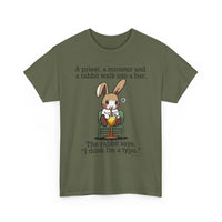 Load image into Gallery viewer, Punny Bunny Heavy Cotton Tee Shirt - The Pleasant Workshop
