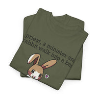 Load image into Gallery viewer, Punny Bunny Heavy Cotton Tee Shirt - The Pleasant Workshop
