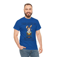 Load image into Gallery viewer, Punny Bunny Heavy Cotton Tee Shirt - The Pleasant Workshop
