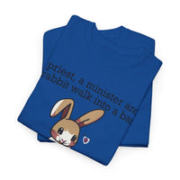 Load image into Gallery viewer, Punny Bunny Heavy Cotton Tee Shirt - The Pleasant Workshop
