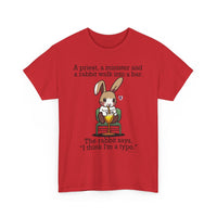 Load image into Gallery viewer, Punny Bunny Heavy Cotton Tee Shirt - The Pleasant Workshop
