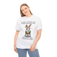 Load image into Gallery viewer, Punny Bunny Heavy Cotton Tee Shirt - The Pleasant Workshop
