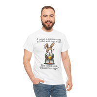 Load image into Gallery viewer, Punny Bunny Heavy Cotton Tee Shirt - The Pleasant Workshop
