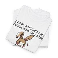 Load image into Gallery viewer, Punny Bunny Heavy Cotton Tee Shirt - The Pleasant Workshop
