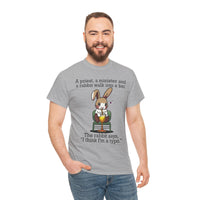 Load image into Gallery viewer, Punny Bunny Heavy Cotton Tee Shirt - The Pleasant Workshop
