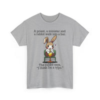 Load image into Gallery viewer, Punny Bunny Heavy Cotton Tee Shirt - The Pleasant Workshop
