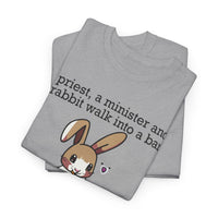 Load image into Gallery viewer, Punny Bunny Heavy Cotton Tee Shirt - The Pleasant Workshop
